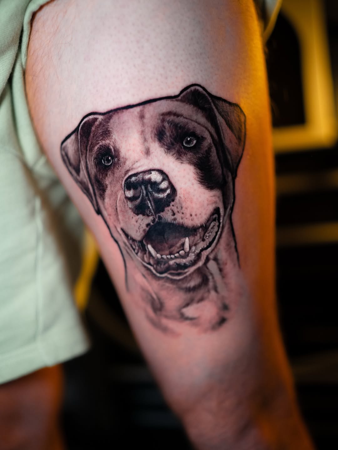 Tattoo by @dima___sova — realism, black_and_grey
