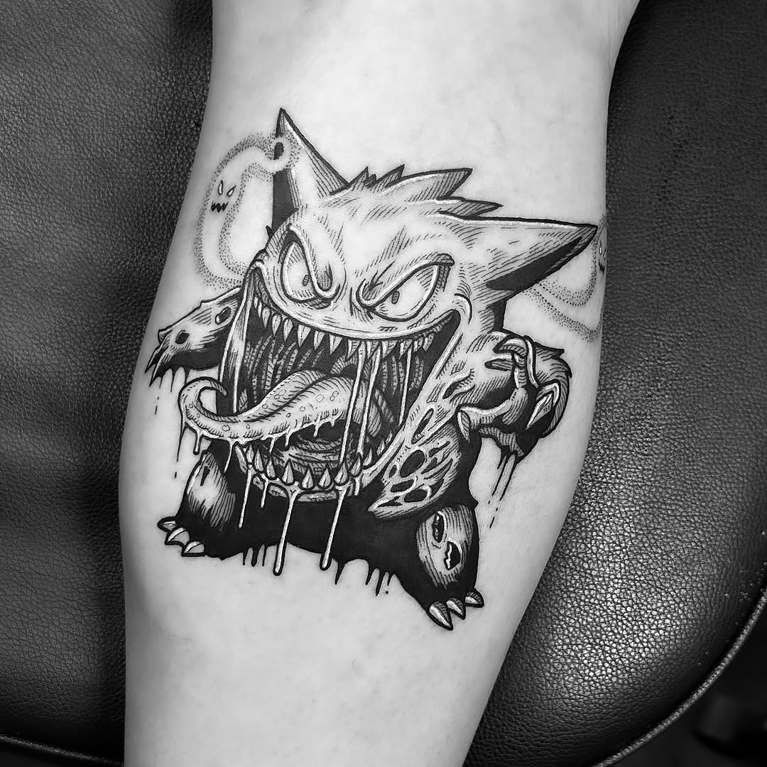 Tattoo by @jonvonschlong β illustrative, black_and_grey