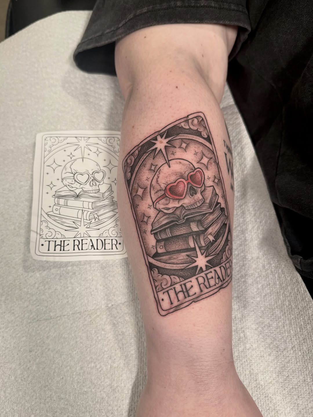 Tattoo by @jennietiesman — black_and_grey, chicano