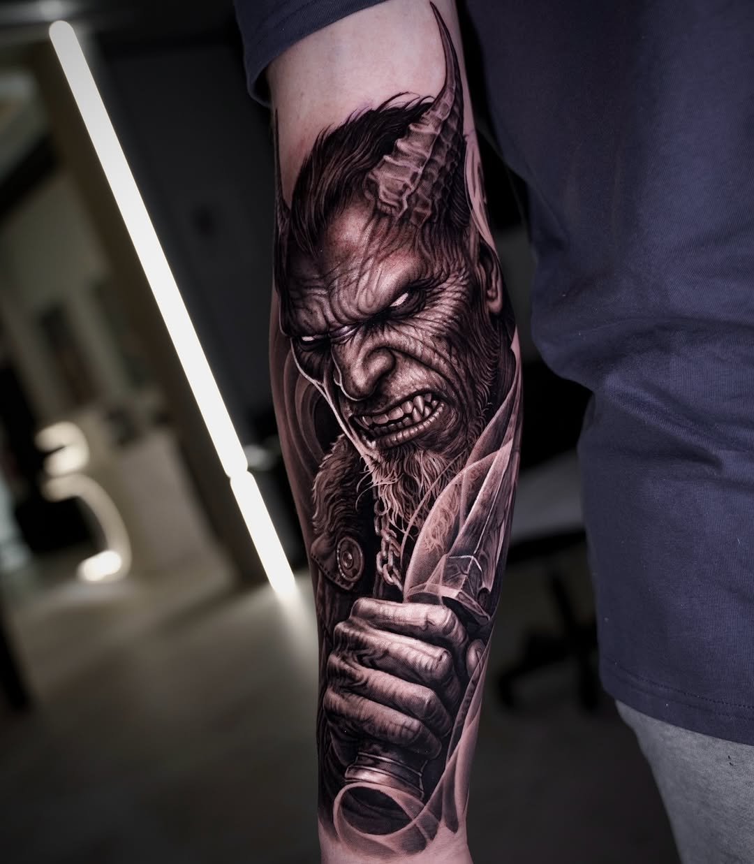 Tattoo by @_garart_ — realism, dark_realism