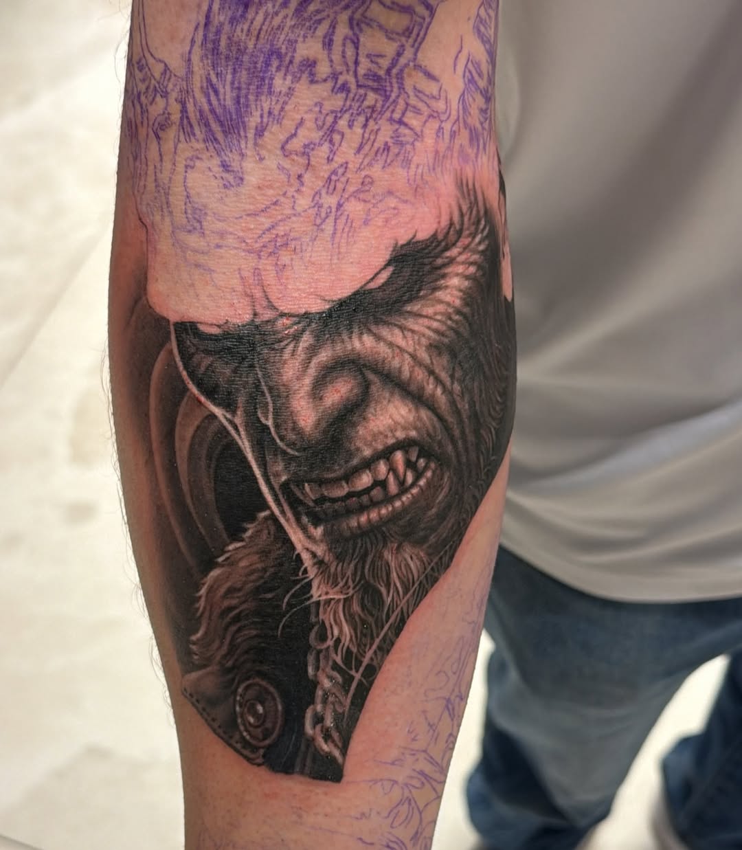Tattoo by @_garart_ — realism, dark_realism