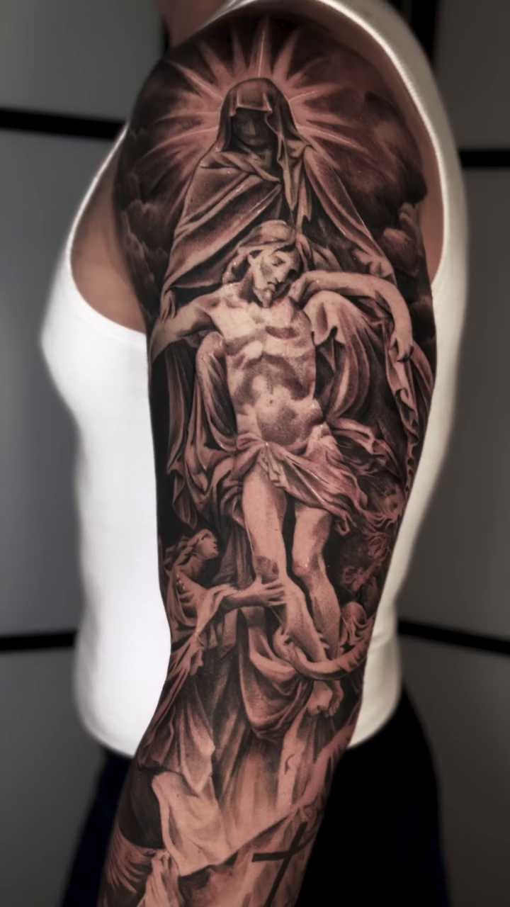 Tattoo by @micah_mariah — realism, black_and_grey
