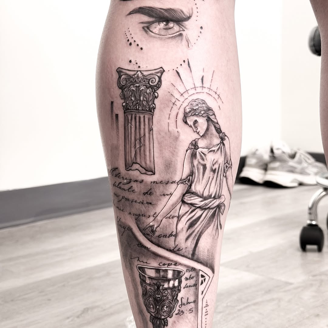 Tattoo by @tattoo_ihselh โ black_and_grey