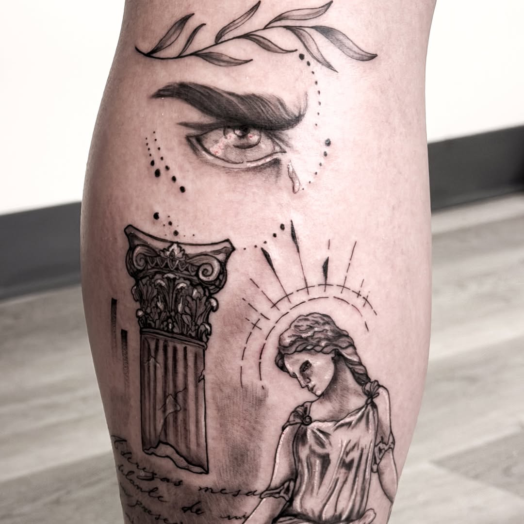Tattoo by @tattoo_ihselh โ black_and_grey