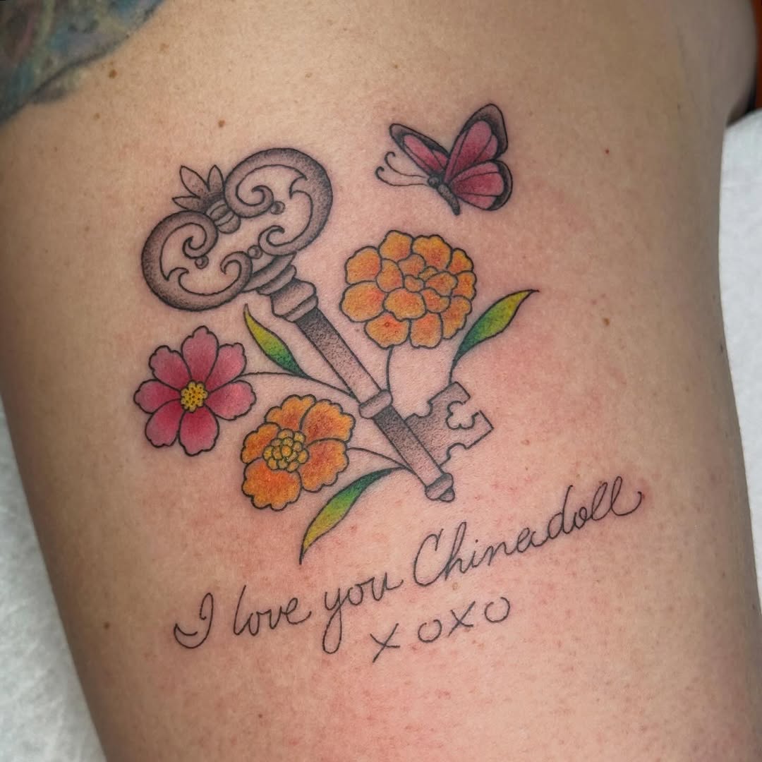 Tattoo by @mrschloeestrada — lettering_script