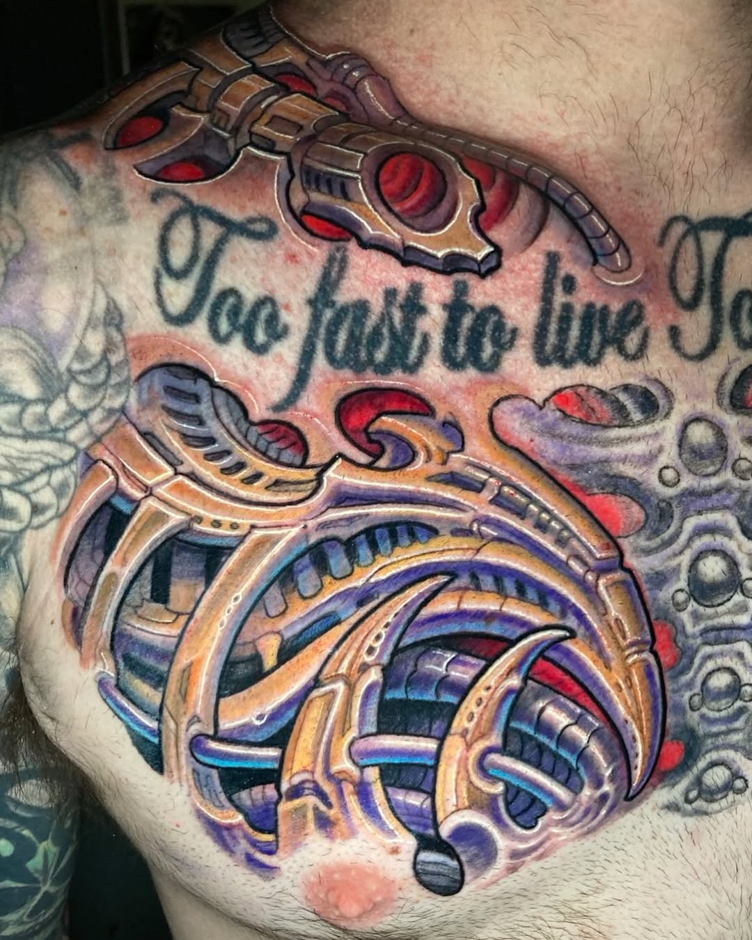 Tattoo by @jwheelwrighttattoos — blackwork, realism