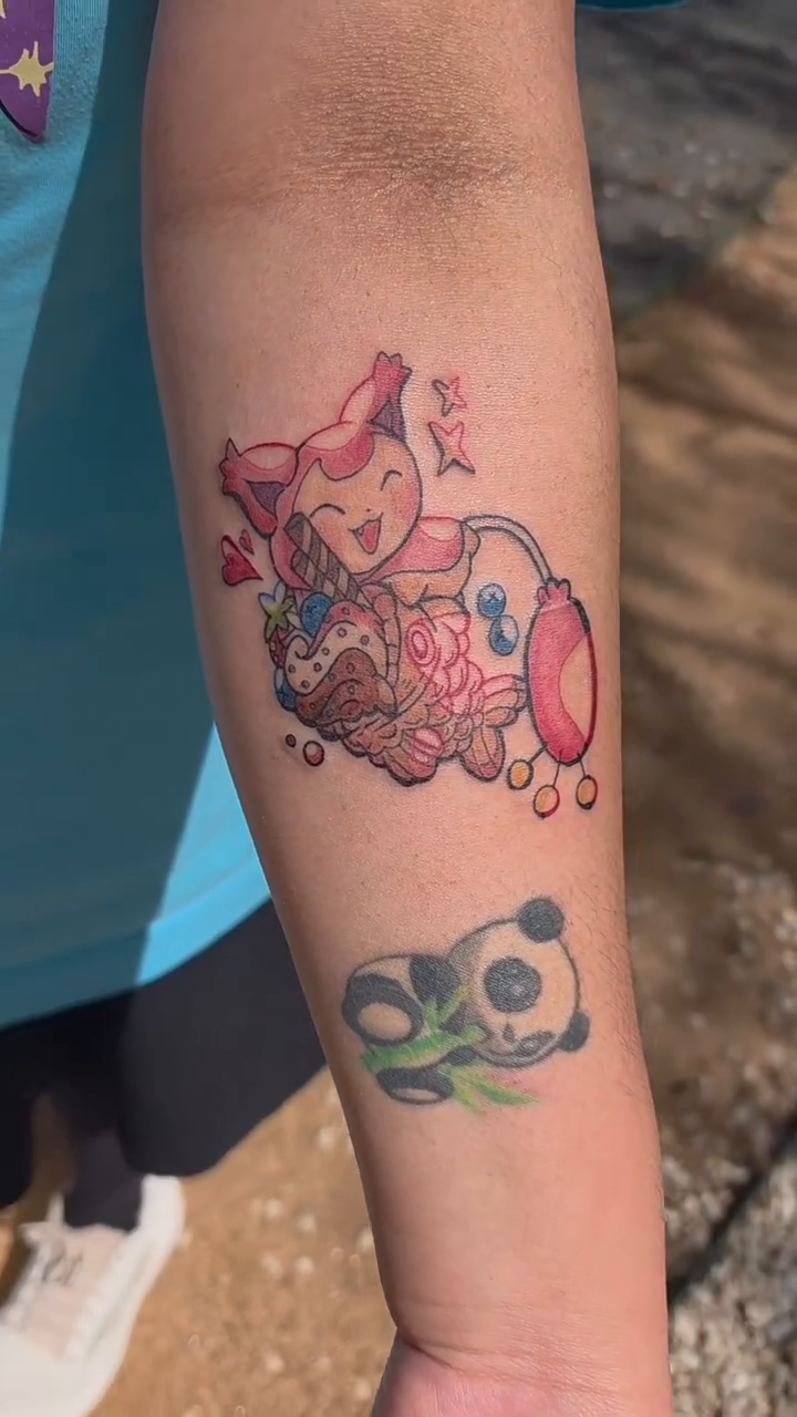 Tattoo by @junibugtat โ anime, new_school