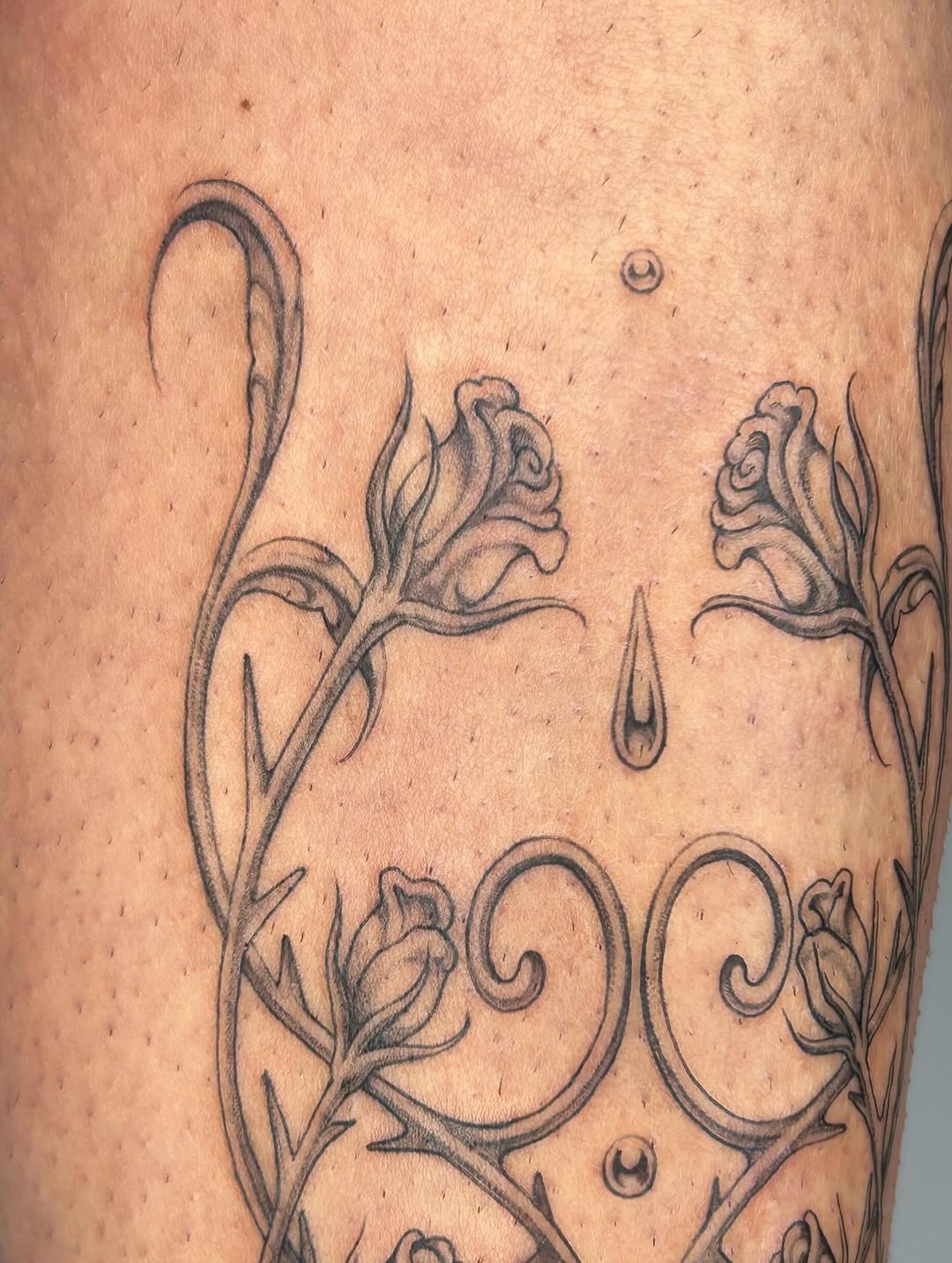 Tattoo by @late_bloom3r โ black_and_grey, ornamental