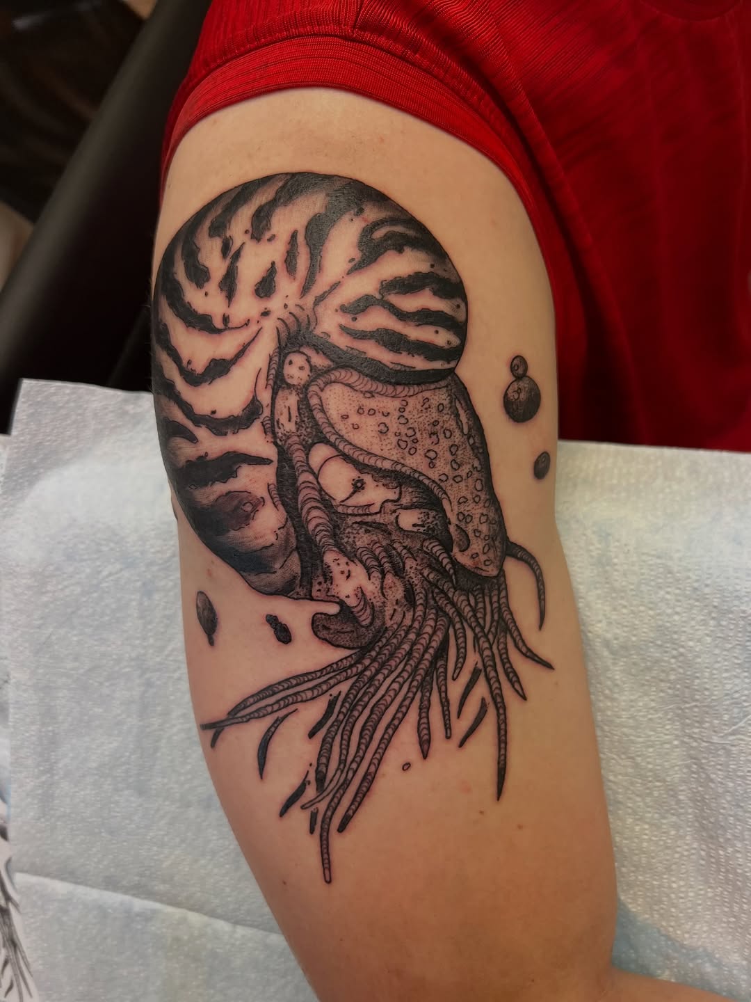 Tattoo by @killgore.ink — black_and_grey, illustrative