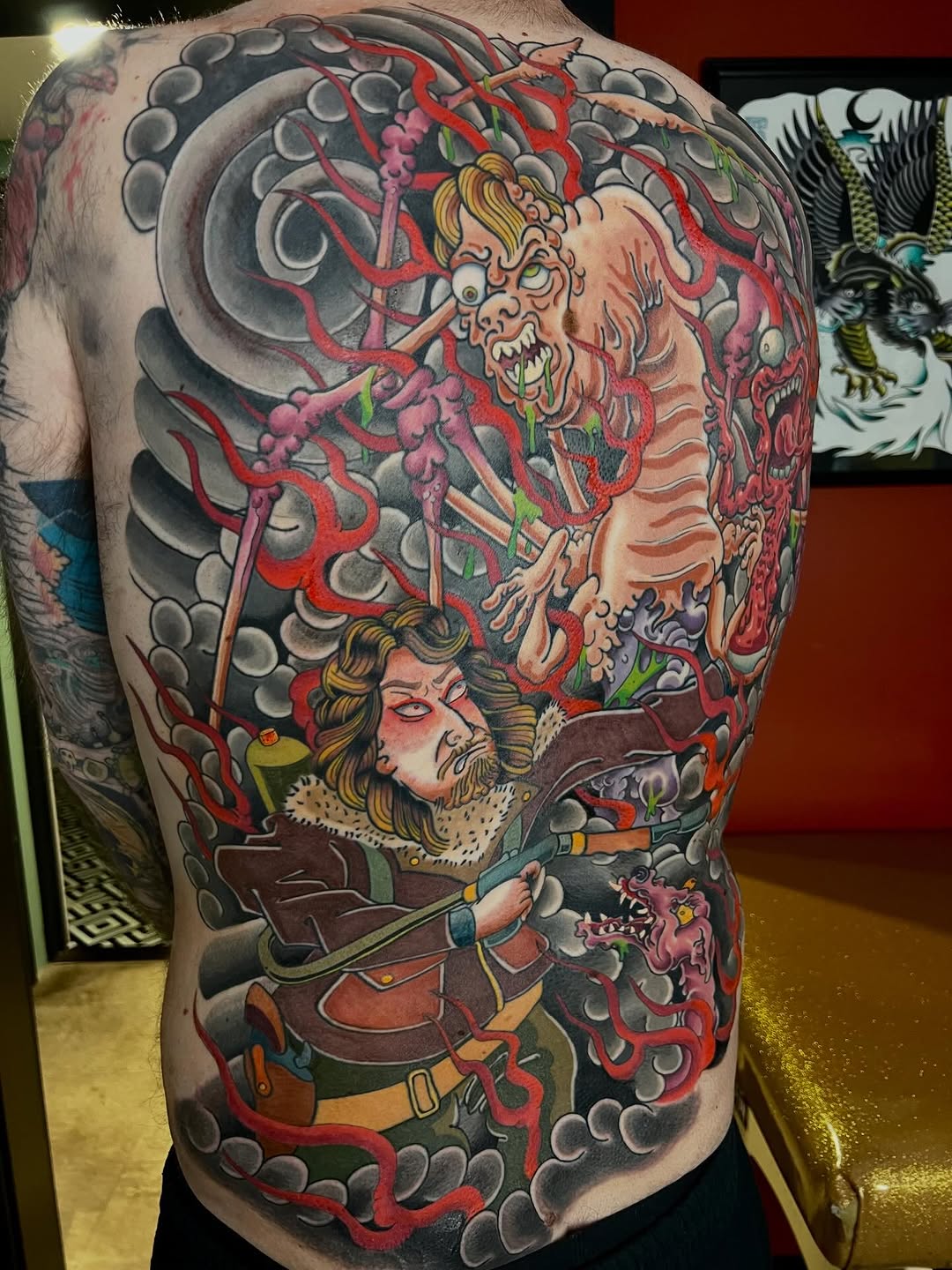 Tattoo by @mikeatidwell — new_school, trash_polka