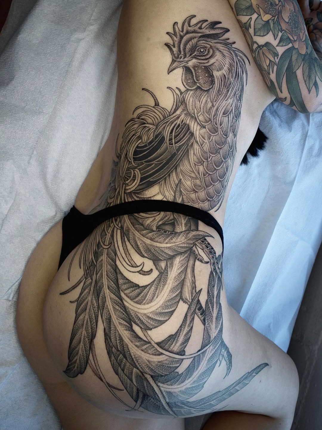 Tattoo by @thiefhands — black_and_grey, dotwork
