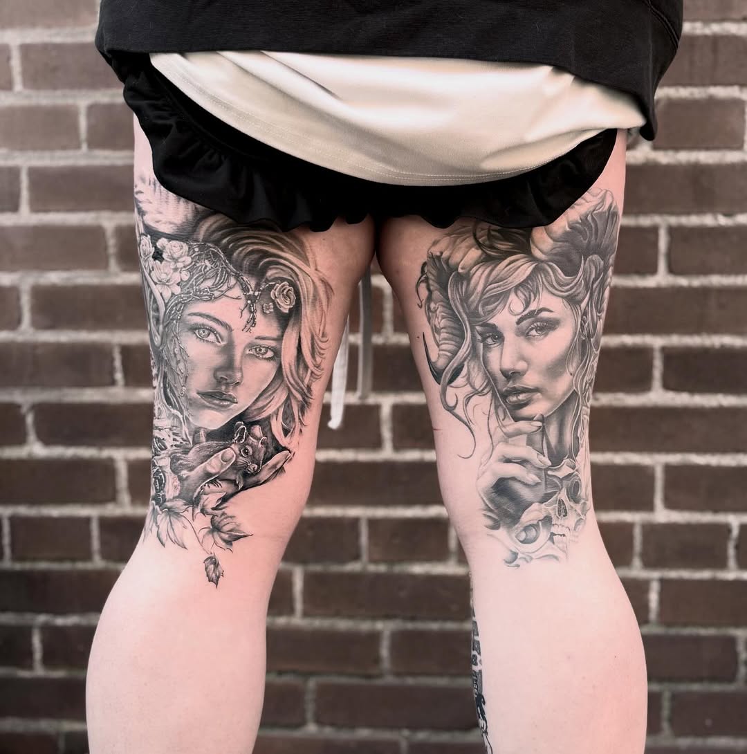 Tattoo by @blakobtattoos โ realism, black_and_grey