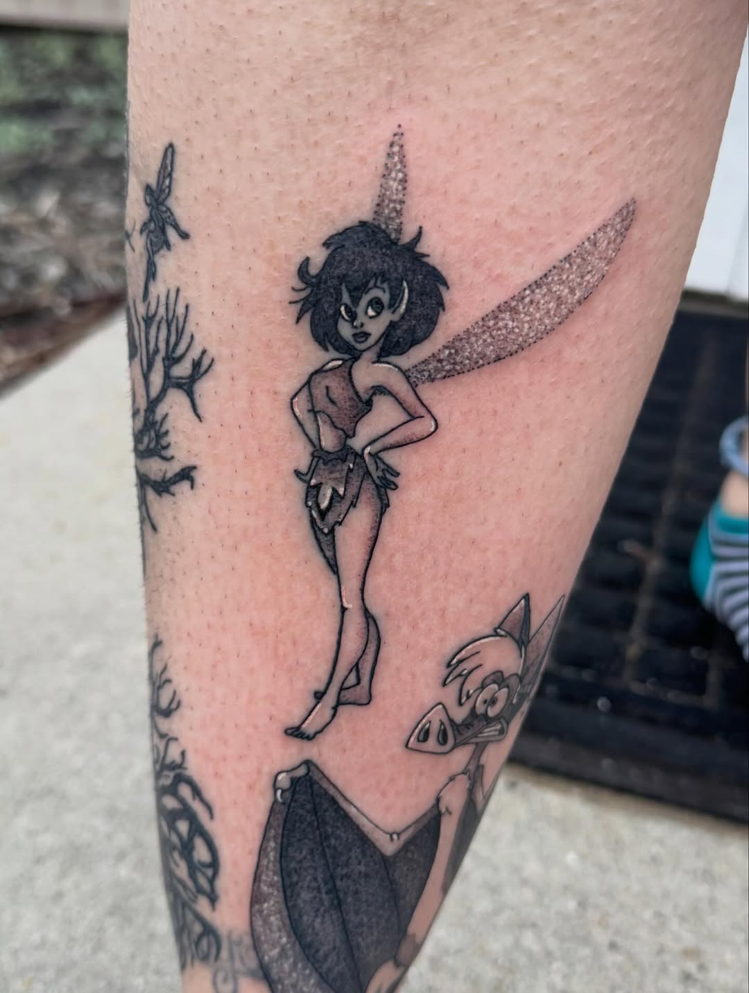 Tattoo by @tattoos_by_johnd — anime, black_and_grey