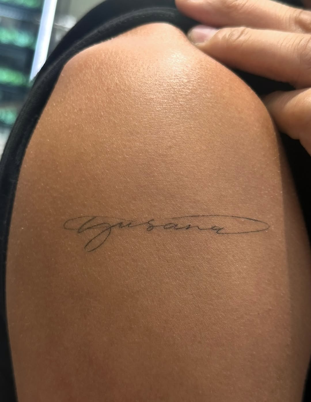 Tattoo by @taravychi — fine_line, lettering_script