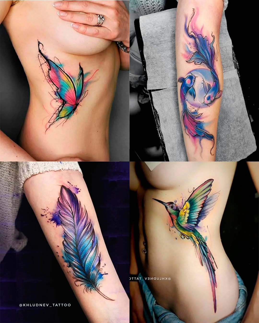 Tattoo by @khludnev_tattoo — watercolor