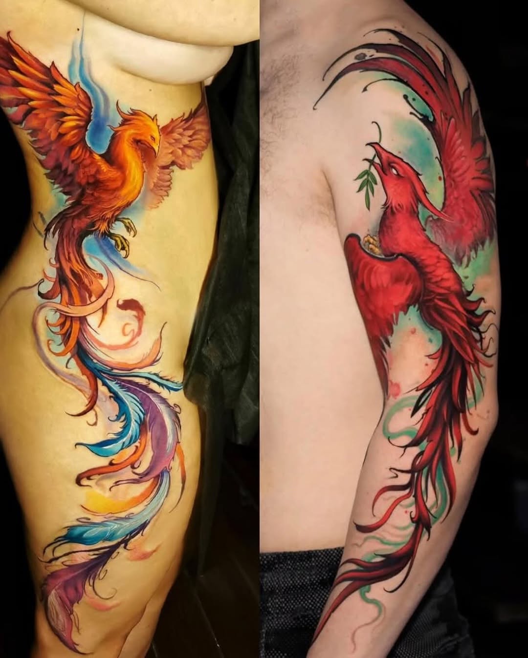 Tattoo by @khludnev_tattoo — realism, watercolor