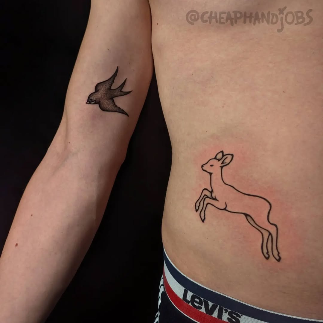 Tattoo by @cheaphandjobs — black_and_grey