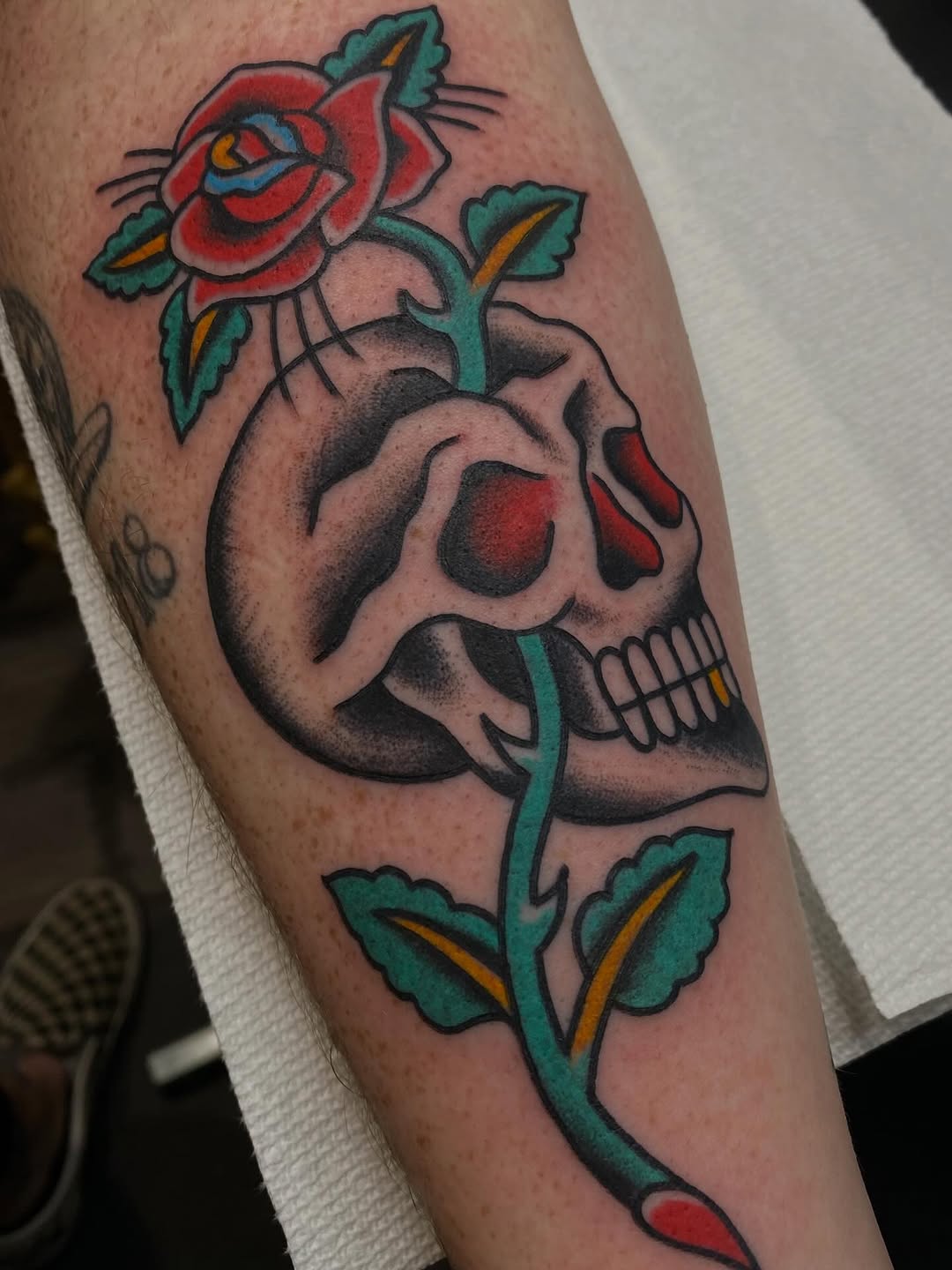Tattoo by @kieratattoos — american_traditional, illustrative