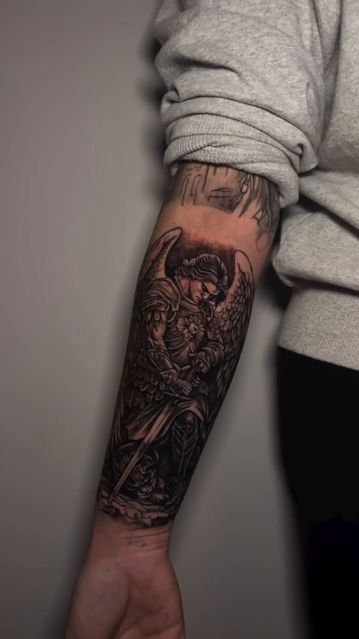 Tattoo by @inkbyisa_ — dark_realism, black_and_grey