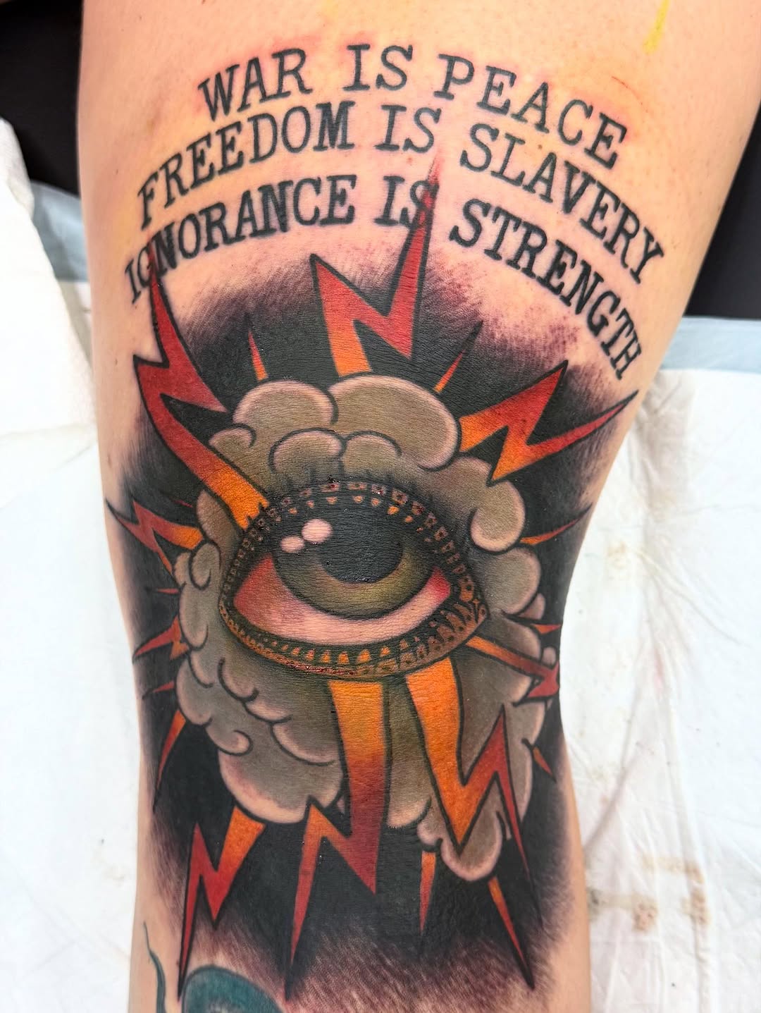 Tattoo by @shesarudemisfit — lettering_script, blackwork