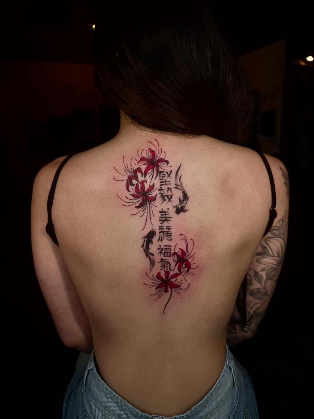 Tattoo by @nox.ternal β japanese_irezumi, lettering_script