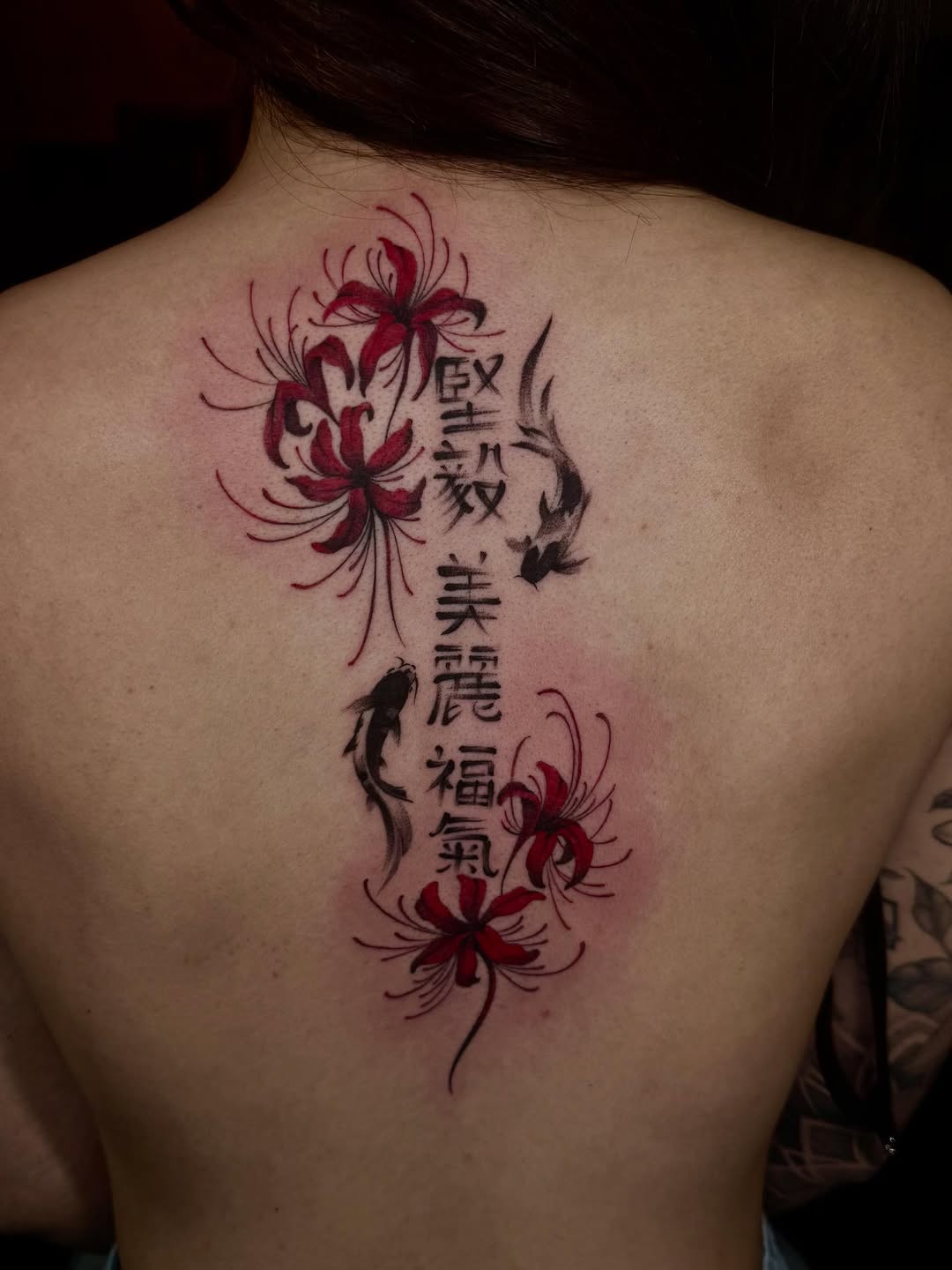 Tattoo by @nox.ternal β japanese_irezumi, lettering_script
