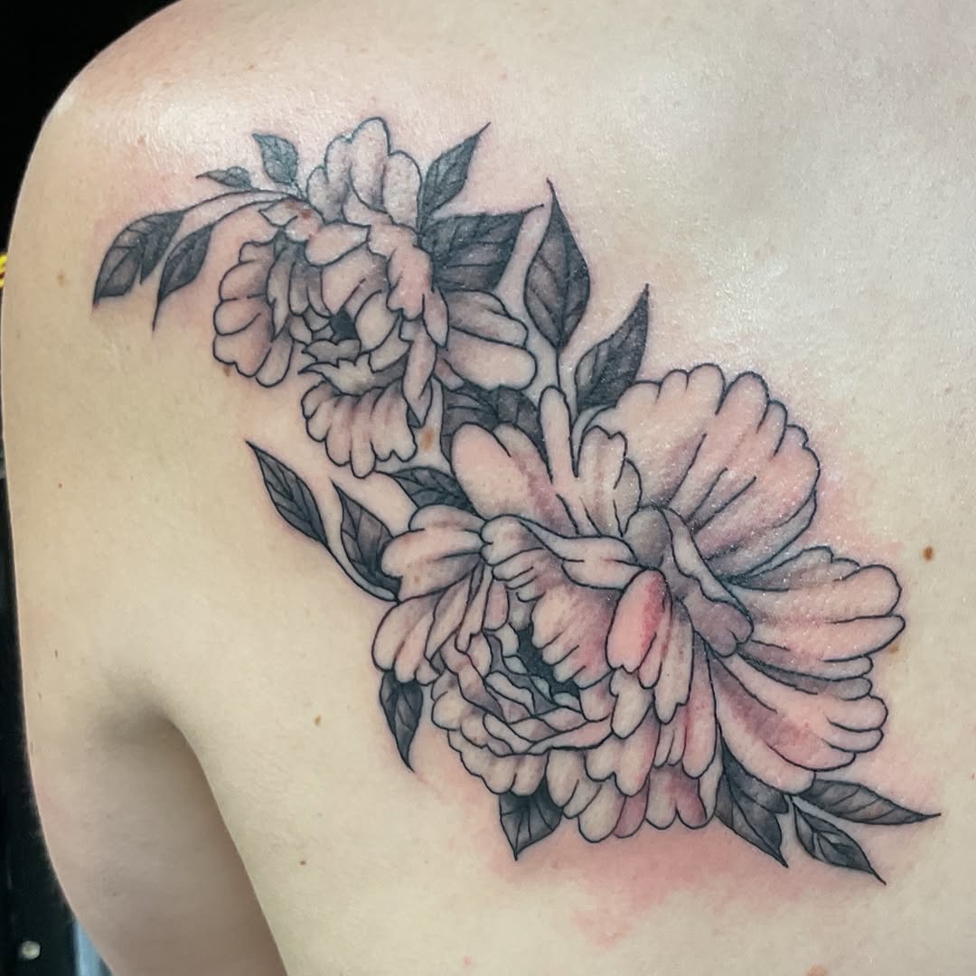 Tattoo by @roachrude — black_and_grey