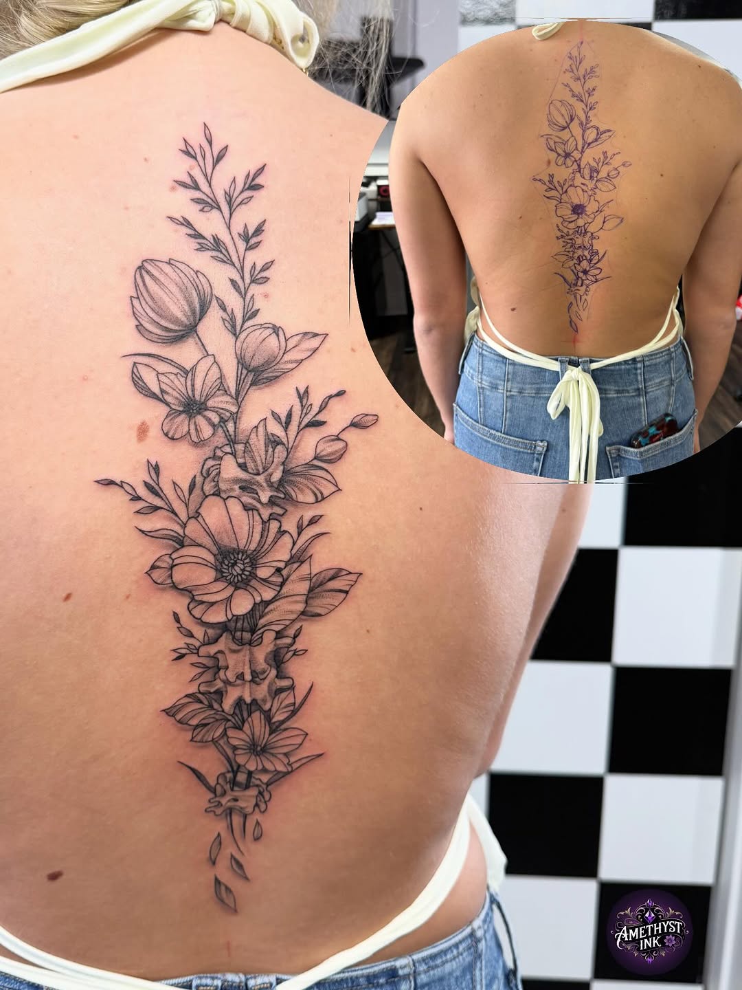 Tattoo by @candybrainink — fine_line, black_and_grey