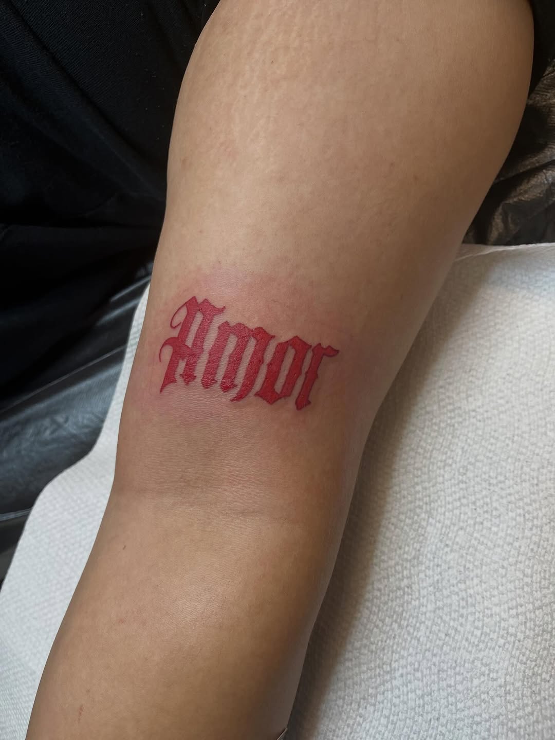 Tattoo by @avant_anthony — lettering_script