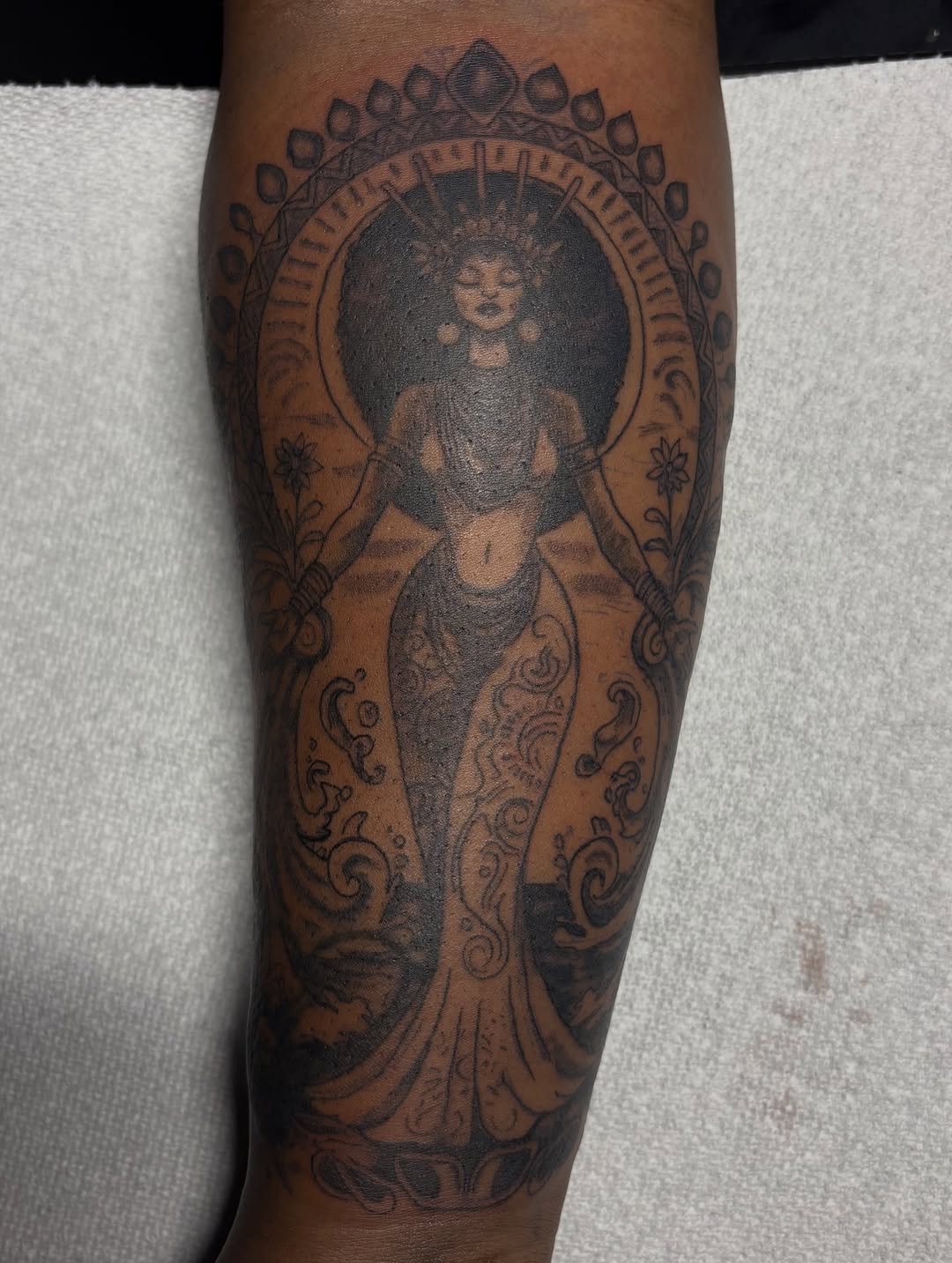 Tattoo by @tattman_flair — blackwork