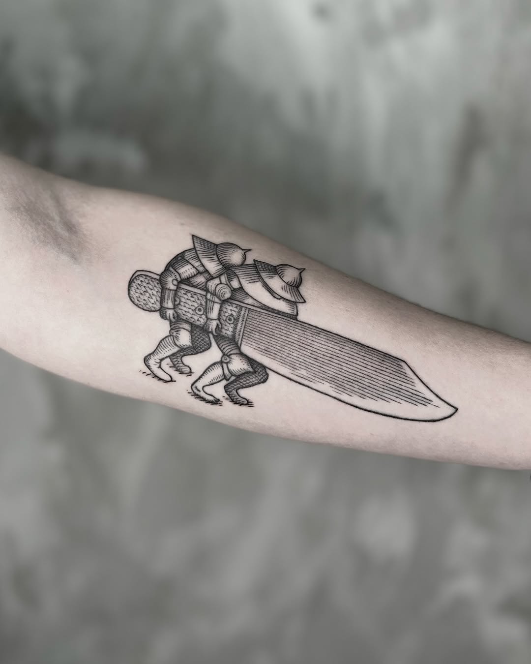 Tattoo by @noxttt โ blackwork