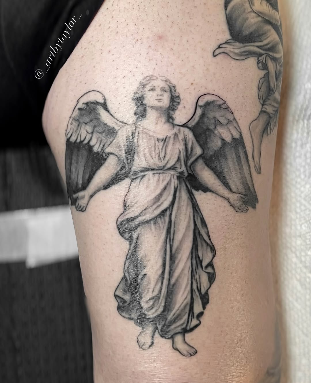 Tattoo by @_artbytaylor_ — realism, black_and_grey