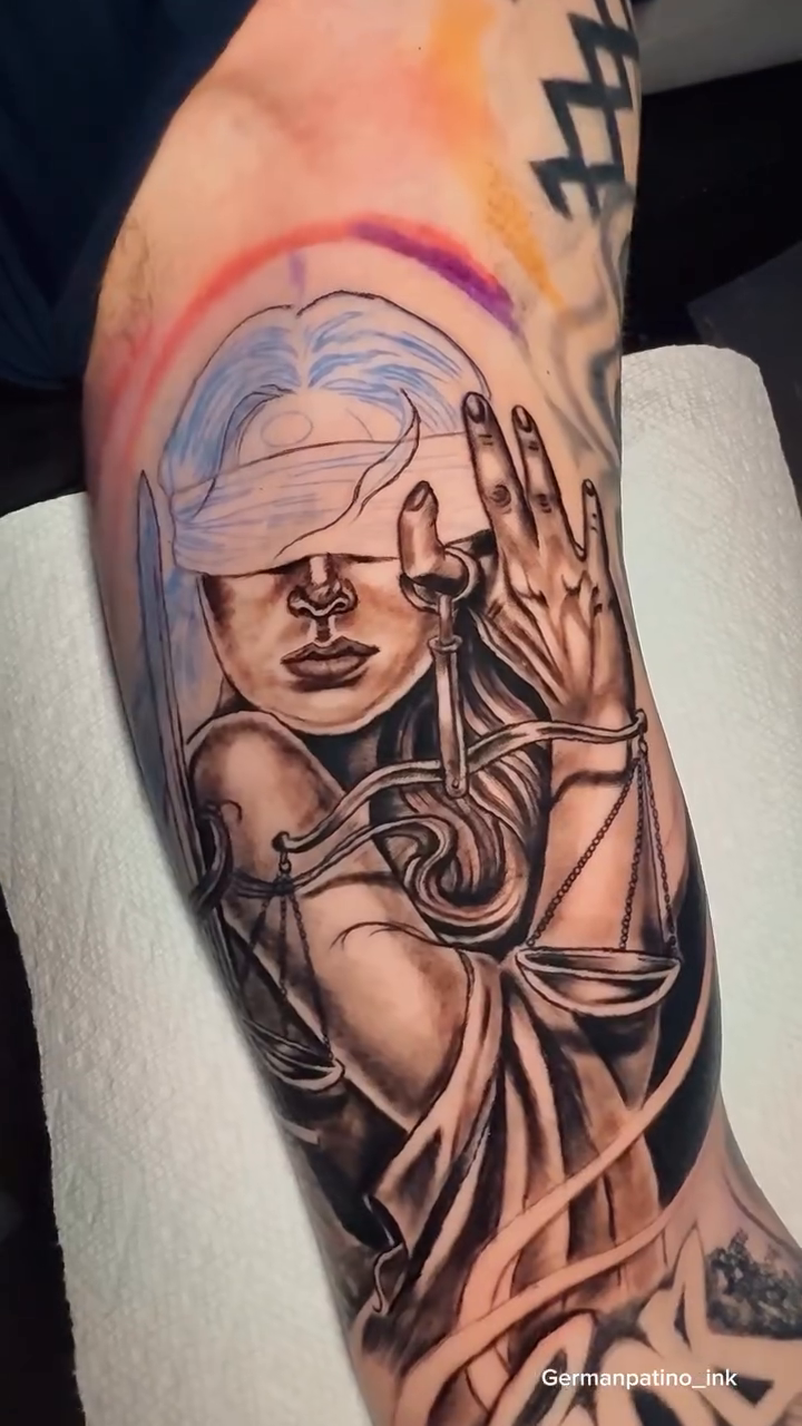 Tattoo by @germanpatino_ink — black_and_grey, realism