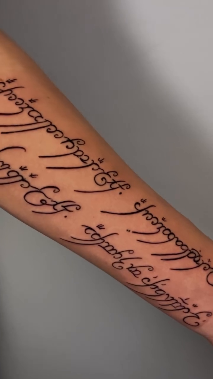 Tattoo by @samrockwell_ink — lettering_script