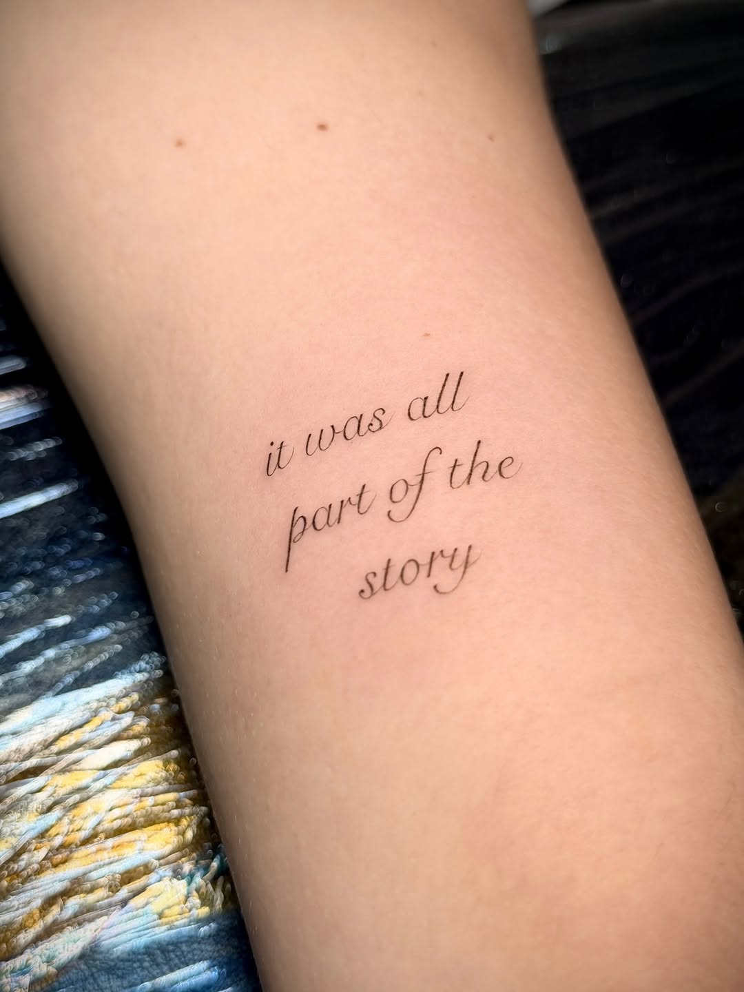 Tattoo by @yuliiitattoo — lettering_script, fine_line