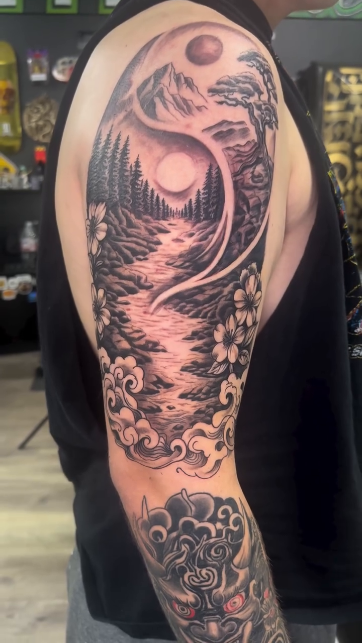 Tattoo by @krushkortnay — black_and_grey, realism