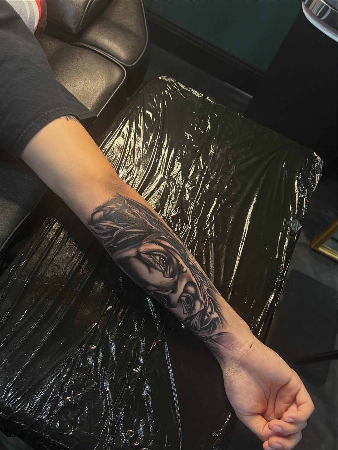 Tattoo by @blessedbychapo — realism, black_and_grey