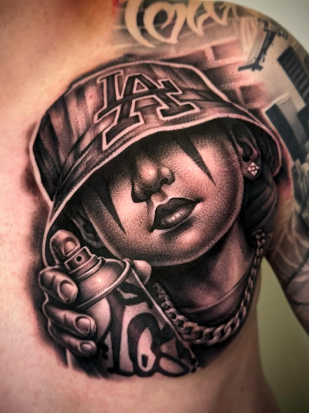 Tattoo by @tatts_by_t โ black_and_grey, realism