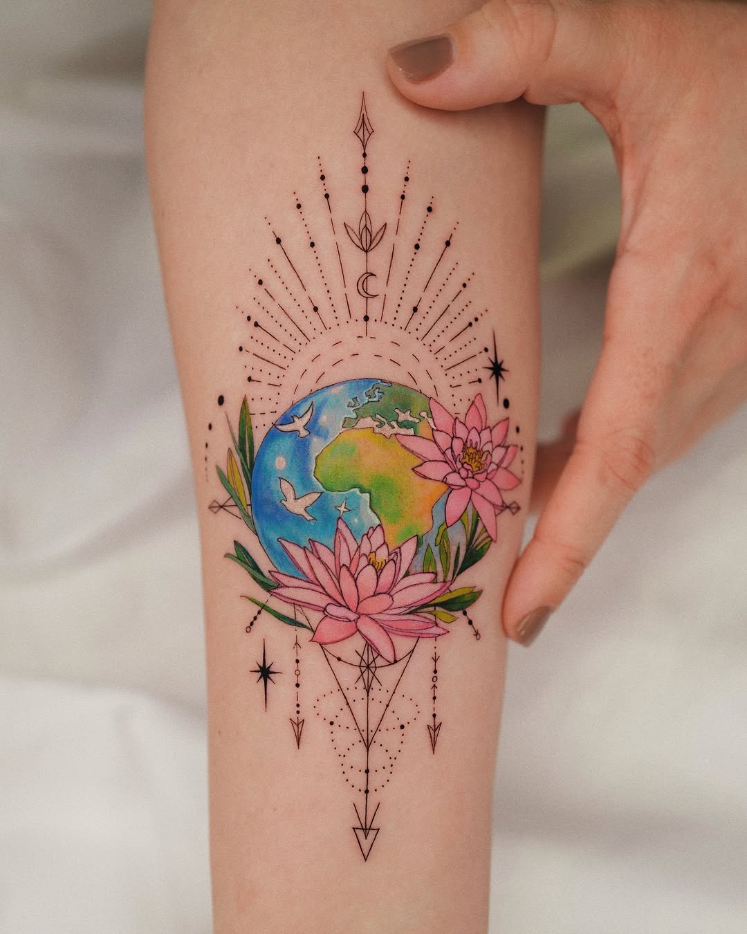 Tattoo by @firstjing β watercolor