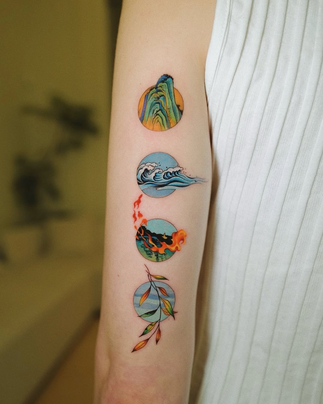 Tattoo by @firstjing β watercolor