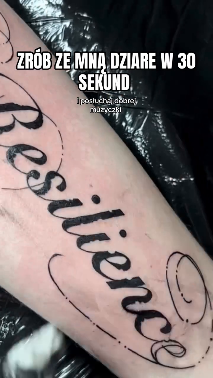 Tattoo by @skam_tattoo — lettering_script, fine_line