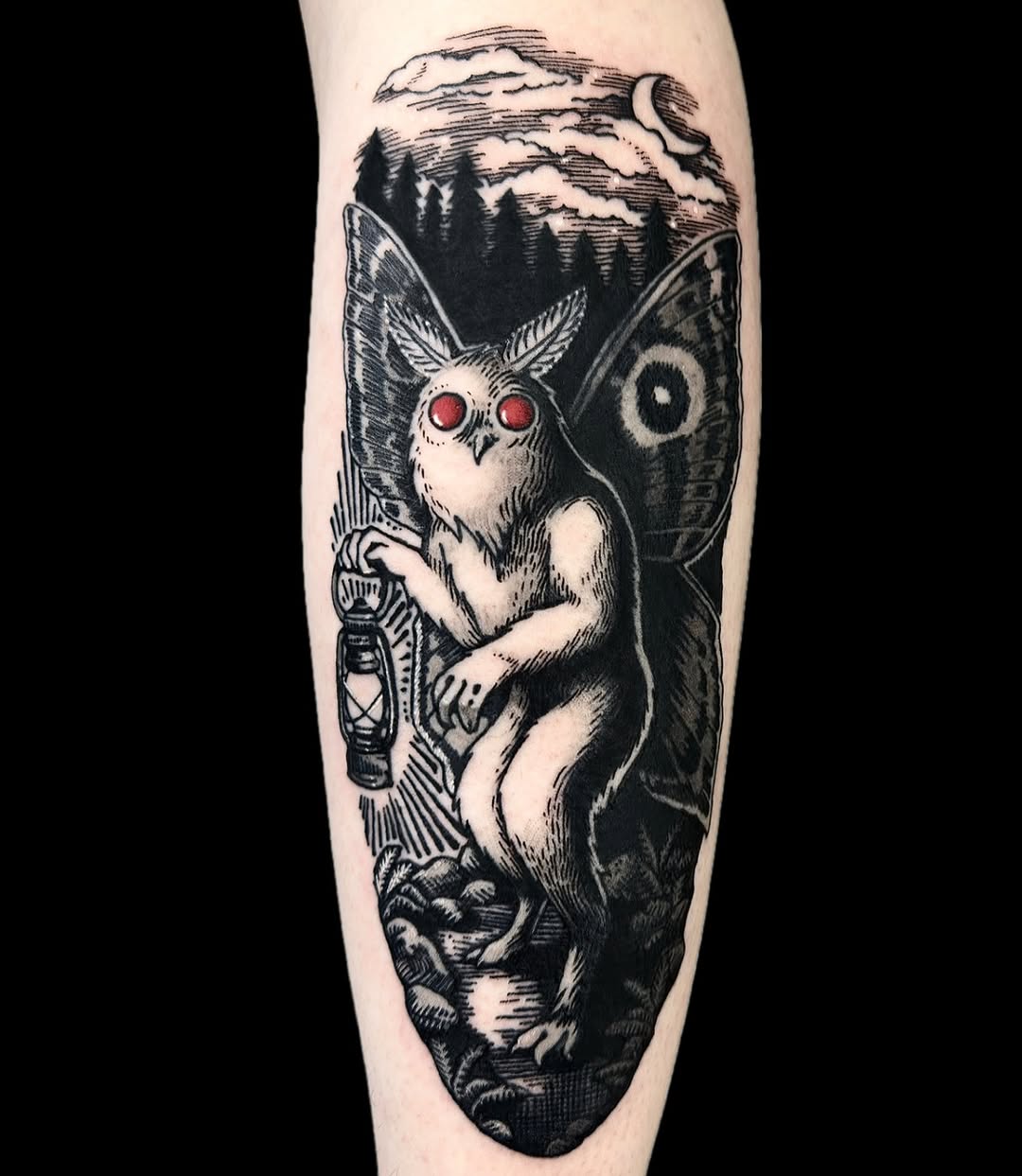 Tattoo by @shiver_beams — illustrative, black_and_grey