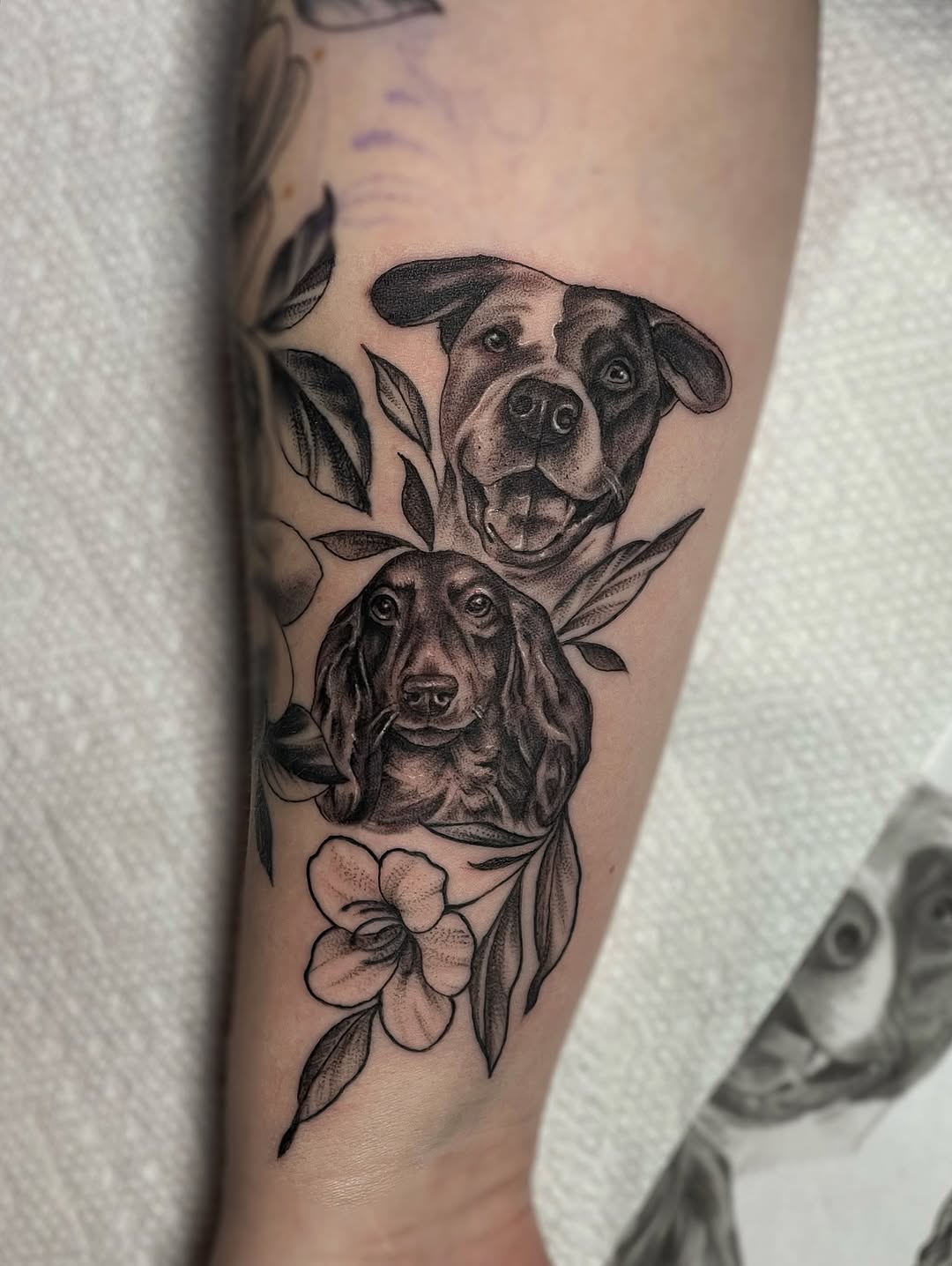Tattoo by @courtneyann_arts — realism, black_and_grey