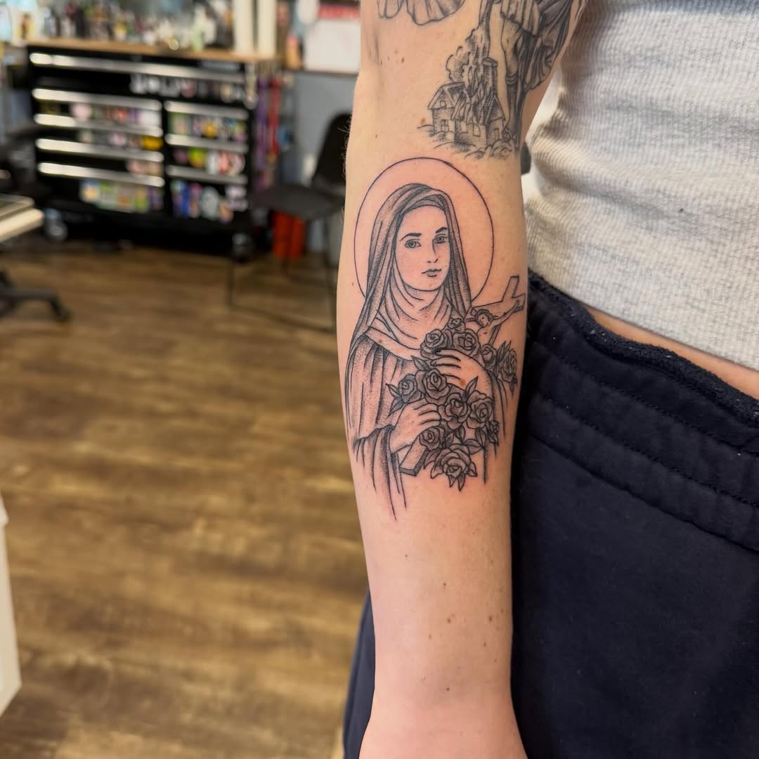 Tattoo by @hopelessink2022 — black_and_grey