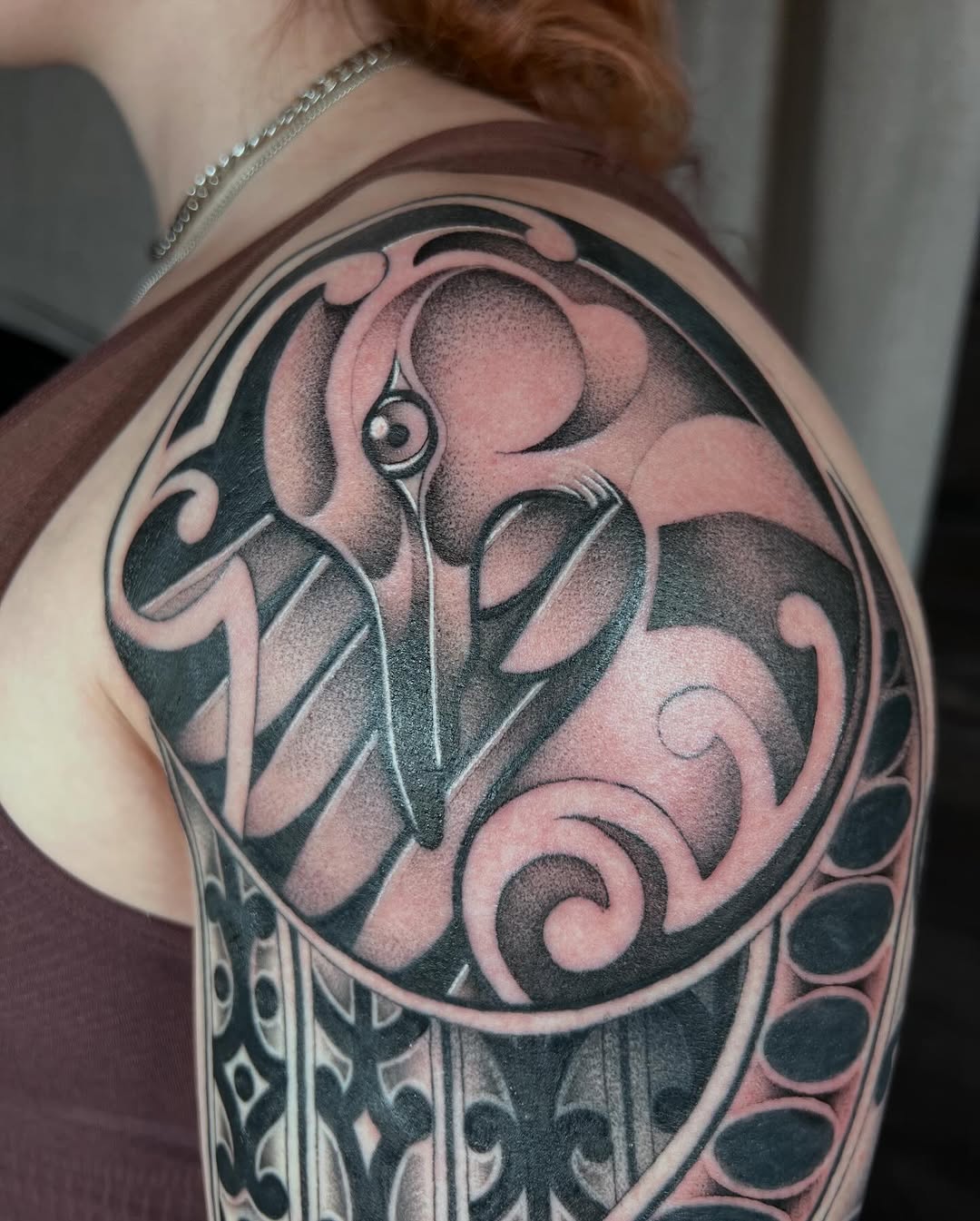 Tattoo by @kay.inkss — blackwork, geometric