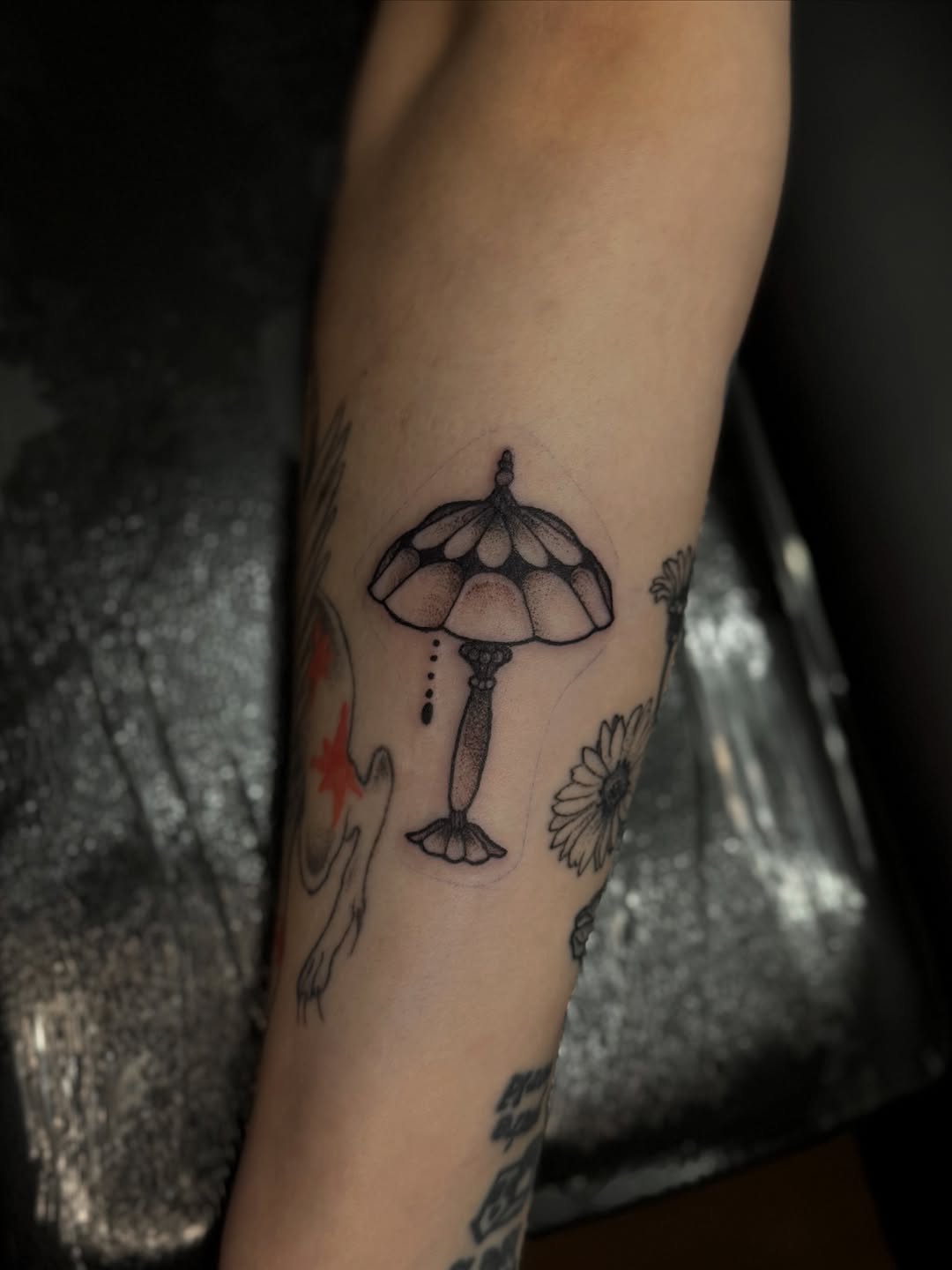 Tattoo by @porcelain_tats — dotwork, fine_line