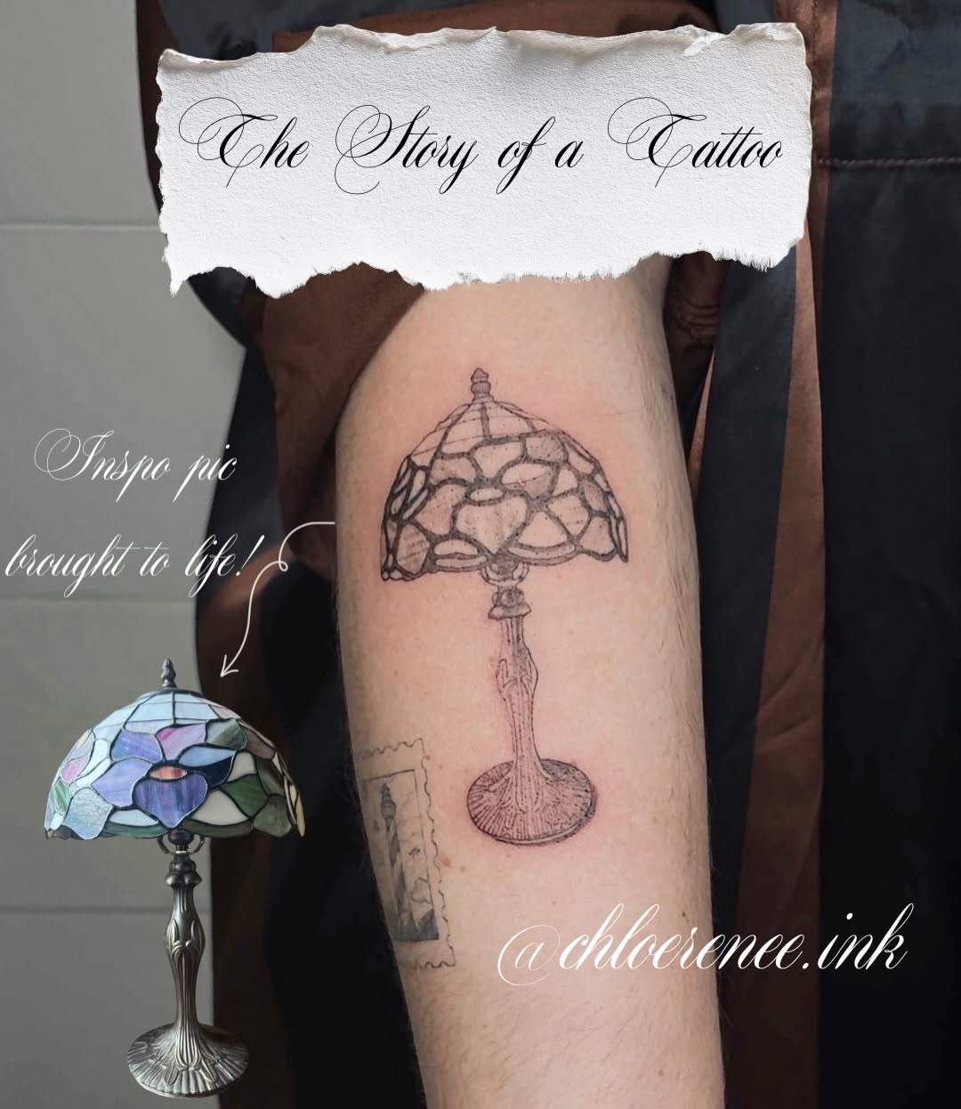 Tattoo by @chloerenee.ink — black_and_grey, illustrative