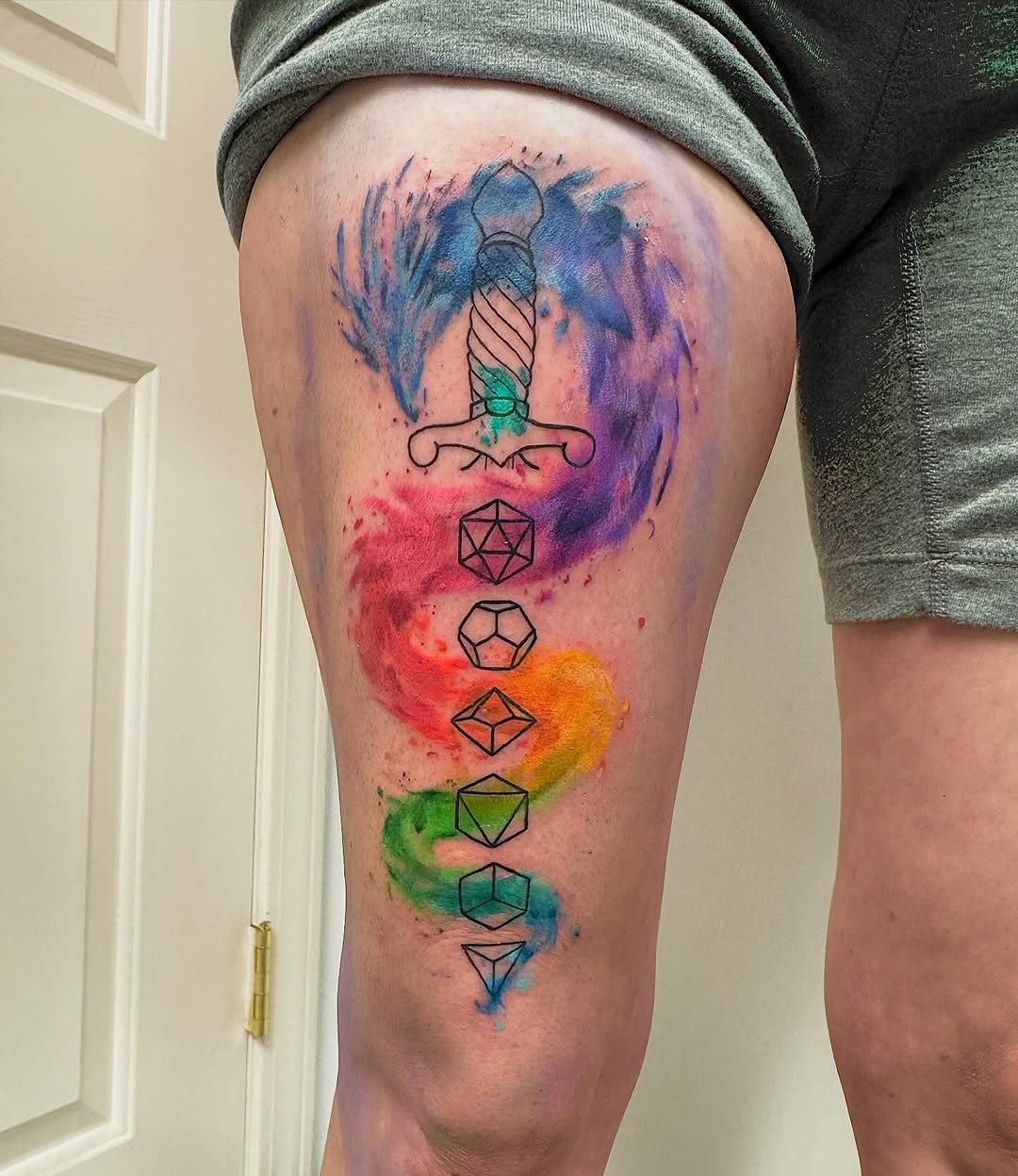 Tattoo by @be_raisin — watercolor