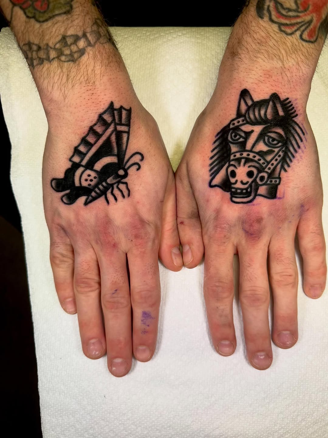 Tattoo by @magick_marker — american_traditional, blackwork