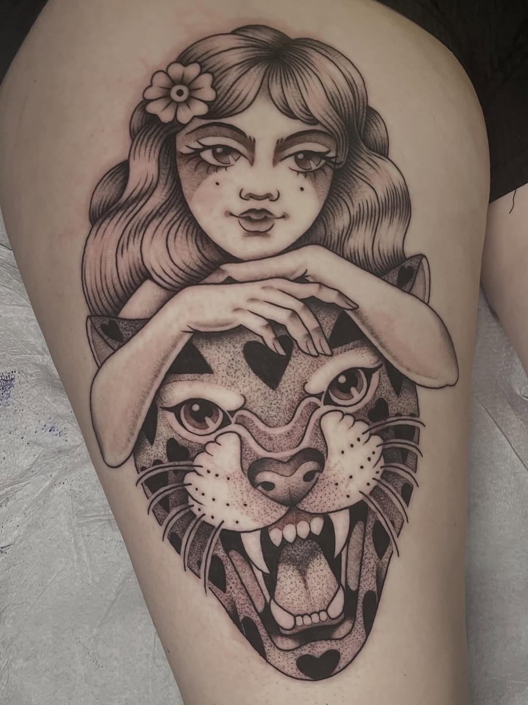Tattoo by @amandamarietattoo — american_traditional, illustrative